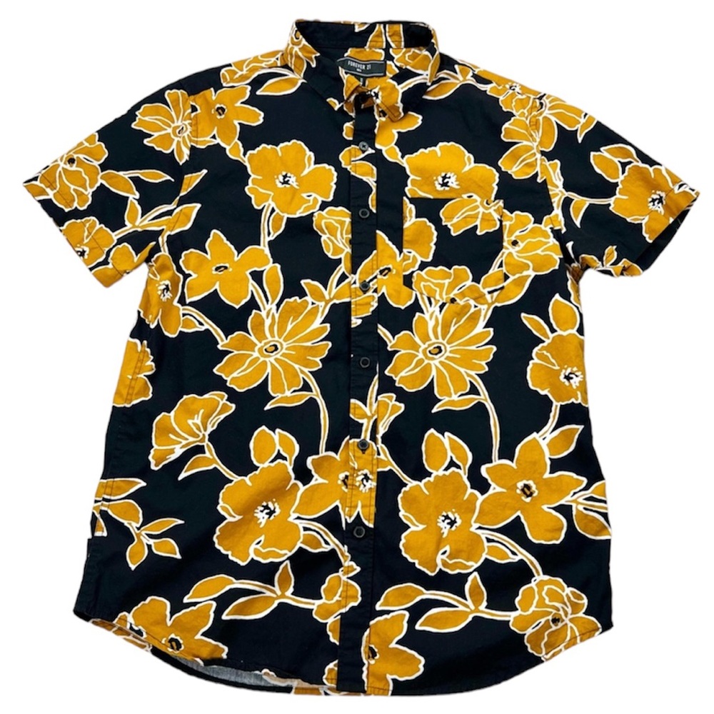 Men’s Forever 21 Floral Button Down Shirt